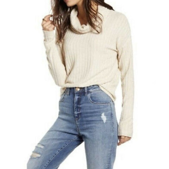 BP Beige Oatmeal Light Heather Ribbed - Picture 2 of 12